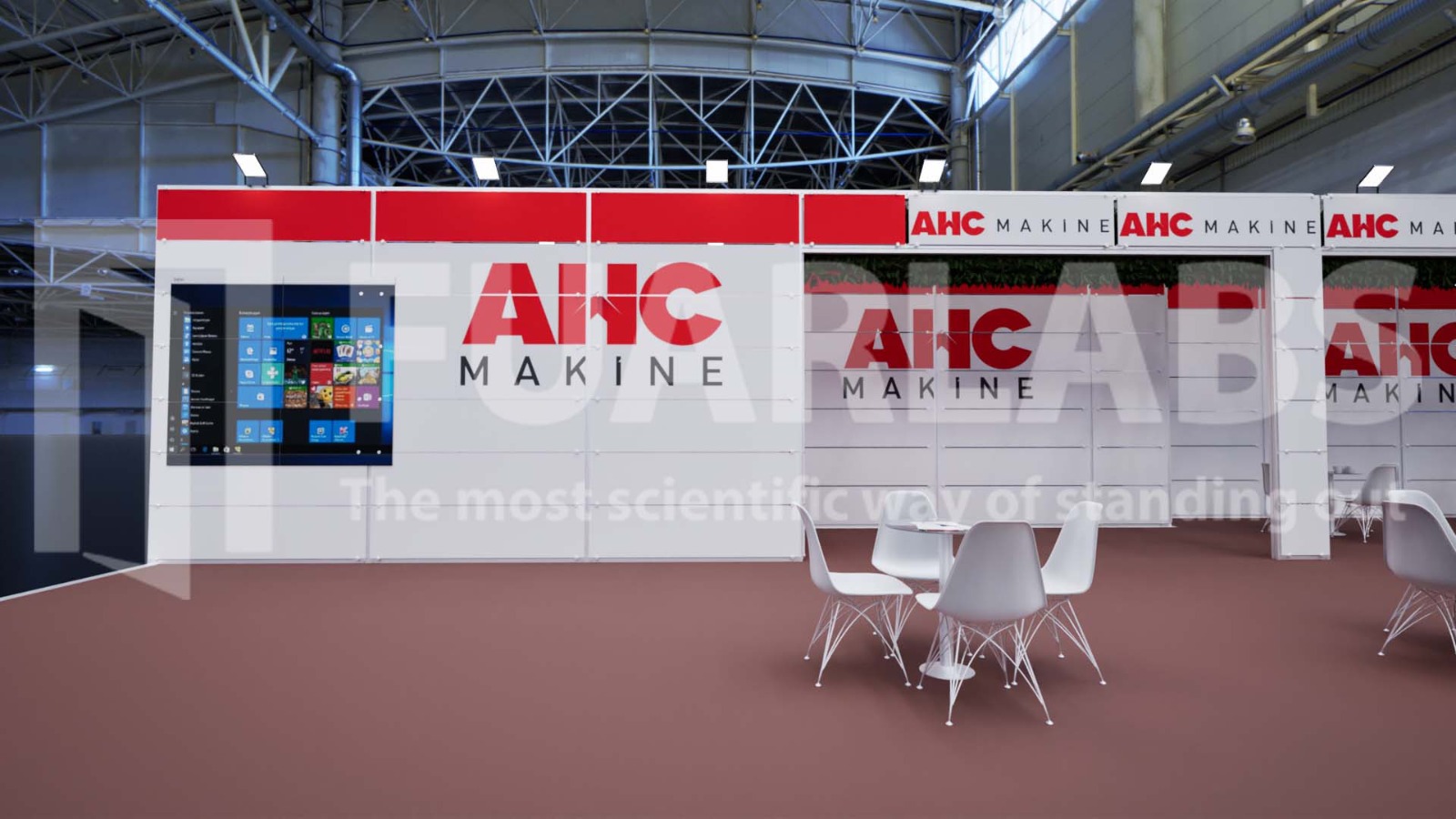 WOODTECH FUARI AHC MAKİNE MAKSİMA STANT TASARIMI