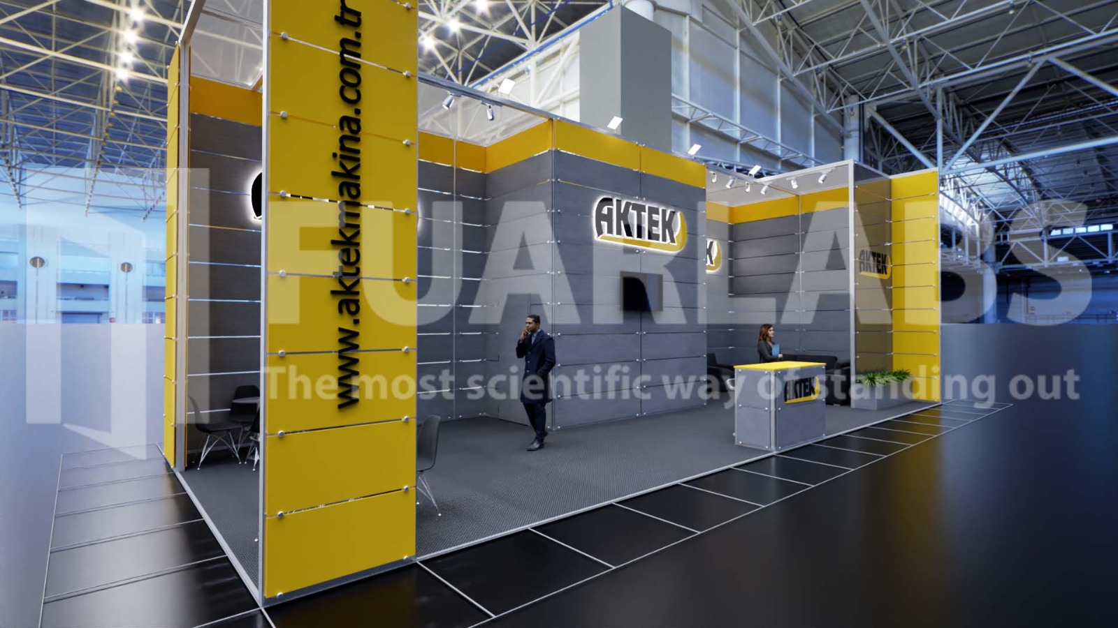 AVRASYA AMBALAJ FUARI AKTEK MAKİNE MAKSİMA STANT TASARIMI